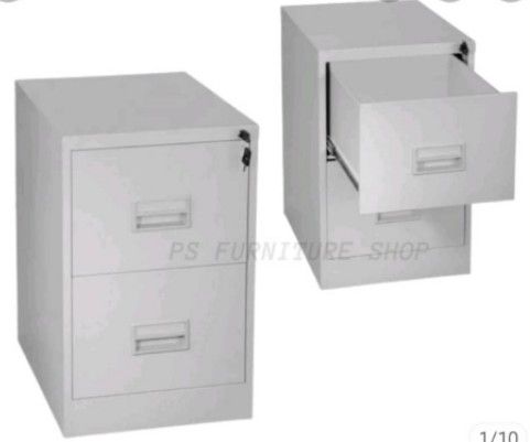 Office Cabinet 2 DRAWER FILING - GREY