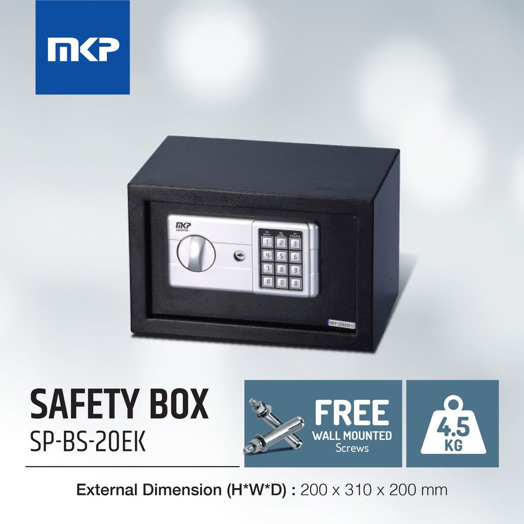 MKP SP-BS-20EK SAFETY BOX / SAFEBOX / BURGLARY SAFE