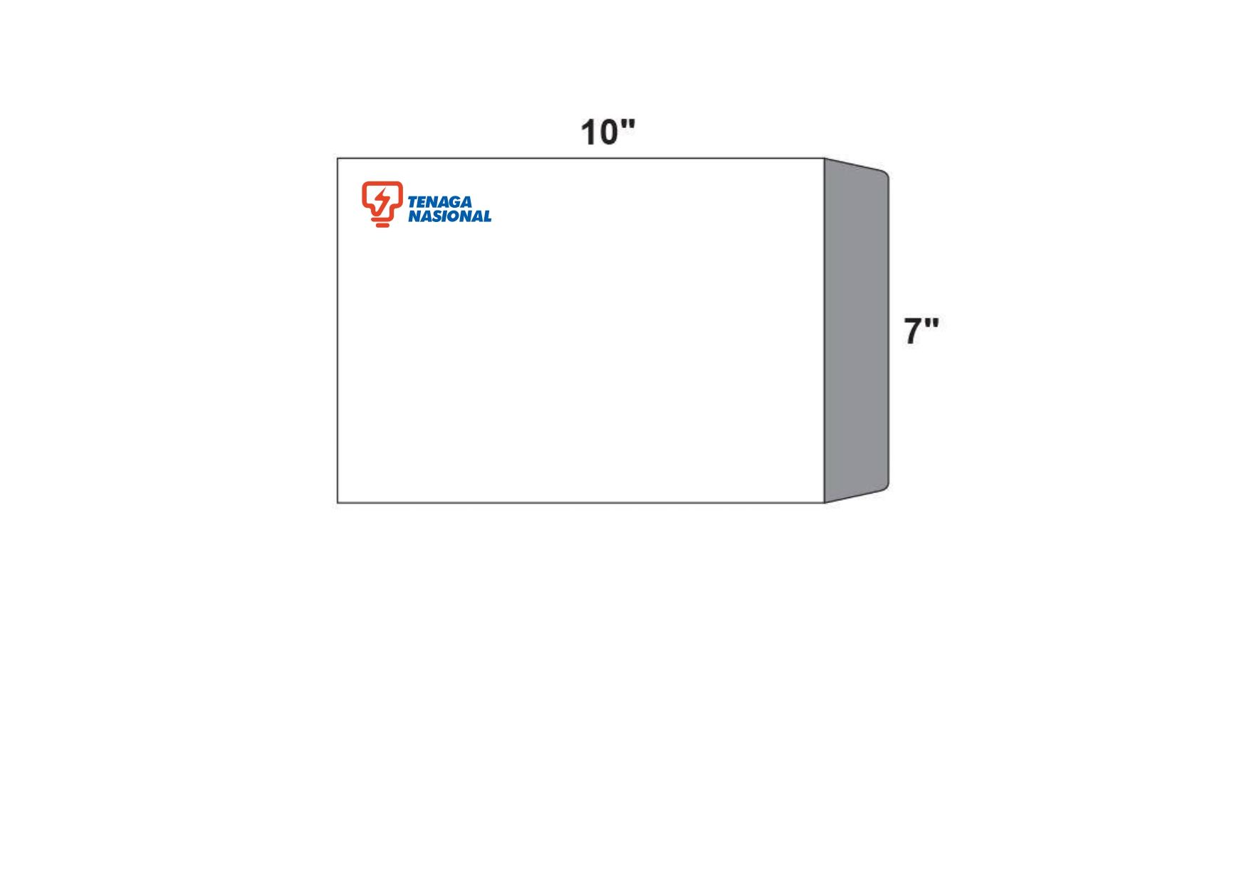 Envelope White TNB 10" X 7"