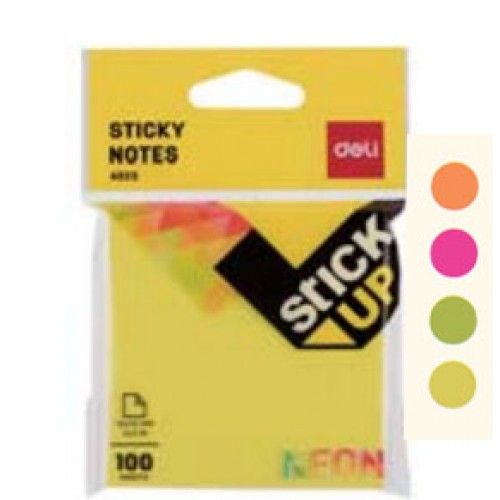 A PLUS STICKY NOTE NEON MIX (3"X3")
