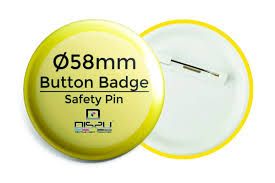 58mm Button Badge Pin