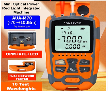 5G HIGH PRECISION 4 IN1 OPTICAL POWER METER VISUAL FAULT LOCATOR (VFL) 10MW OP030