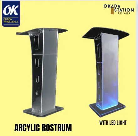 ACRYLIC ROSTRUM / ROSTRUM / WITH LED LIGHT / PODIUM / Acrylic Rostrum / Podium - LED Acrylic Rostrum Arcylic rostrum