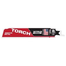 MILWAUKEE 6" 10 TPI TORCH™ w/ Nitrus Carbide SAWZALL™ Blade For Medium Metal (3pcs)