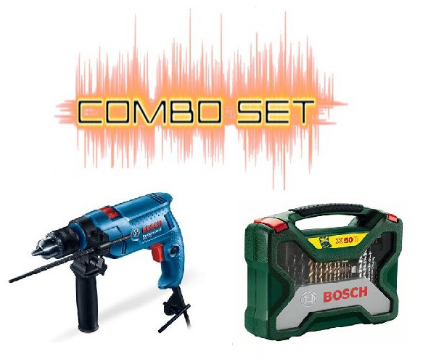 Bosch Freedom Kit GSB 550 + X Line Titanium Set (50 Pieces)