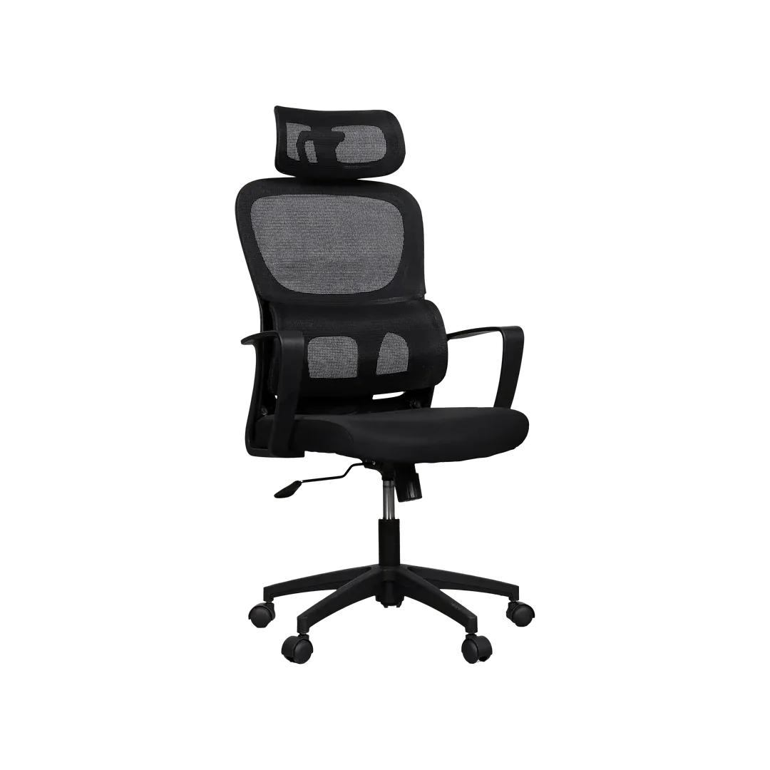Reliance Ergonomic Chair (Fully Black) / Black Office Chair / Executive Chair / Kerusi Ergonomik / Kerusi Pejabat # Highback Chair # Mesh Chair # Adjustable Armrest & Headrest # Buatan Malaysia # Amoffice XG-6632 # RS2533 (KTT : 1 Unit)