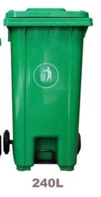OEM Green Plastic Dustbin 240L