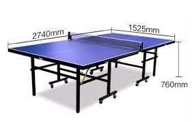 Table Tennis Ping Pong 18mm-with wheel - (FOC 2x ping pong bats 1x box ping pong balls 1 X Net)