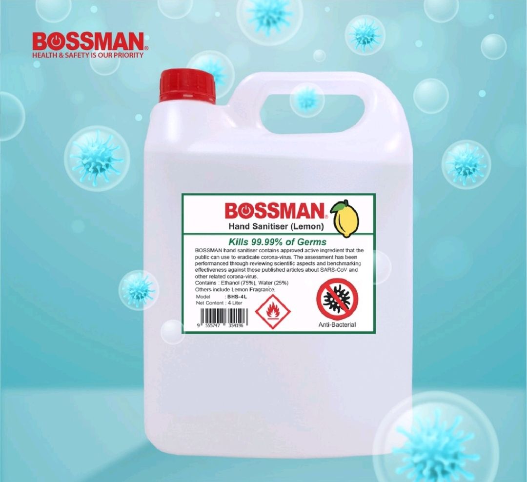 BOSSMAN HAND SANITIZER SPRAY 4L