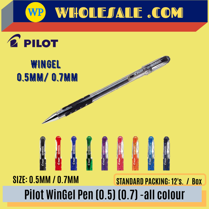 PILOT 0.5 WINGEL GEL PEN- ALL COLOUR / Pilot / Wingel Pen / Pilot Wingel Gel Pen / Pilot 0.5mm / Pilot Pen / Pilot Wingel 0.5 Gel Pen #black #blue #red