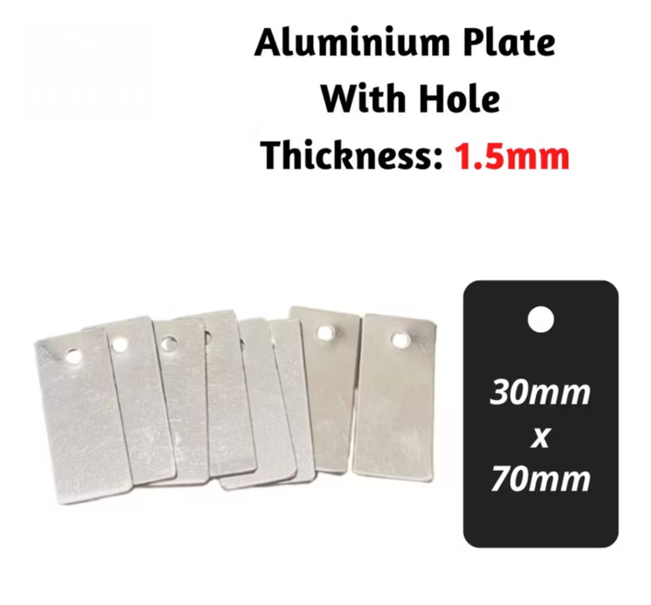 Plate Aluminium Plate With Hole Punch Machine Tagging Name Tag Price Tag