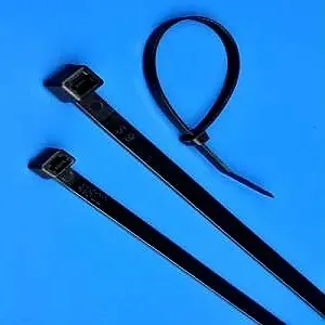 OKIN CABLE TIE HEAVY DUTY ELECTRICAL CABLE TIGHT BLACK 10FT (250MM) X 3.6MM