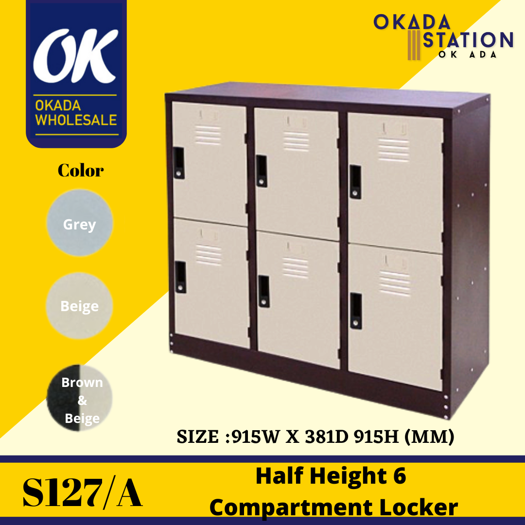 Half Height 6 Compartment Cabinet S127/A Half Height 6 Compartment Cabinet / Half Height Cabinet / 6 Compartment / Metal Cabinet / 6 Compartment Cabinet / 6 Compartment Drawer / Metal Drawer / Cabinet