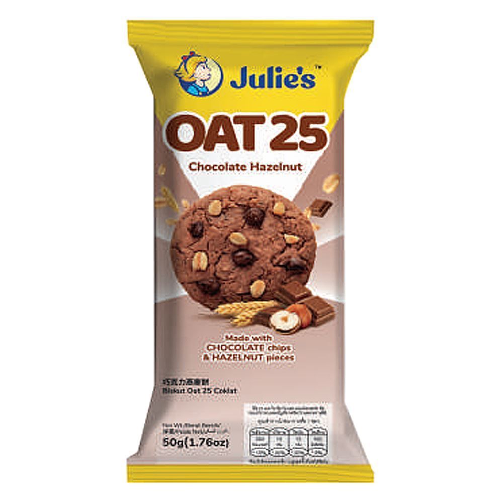 (Loose pack) Julie’s Oat 25 Chocolate Hazelnut 50g
