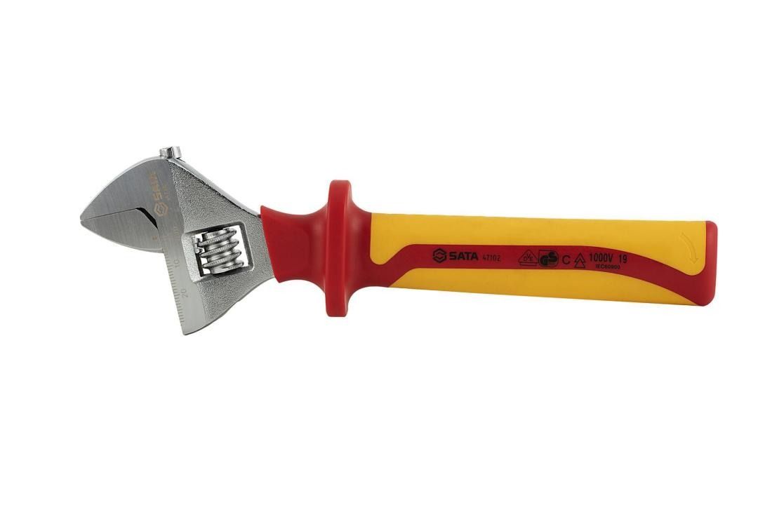 Sata 6” VDE INSULATED ADJUSTABLE WRENCH
