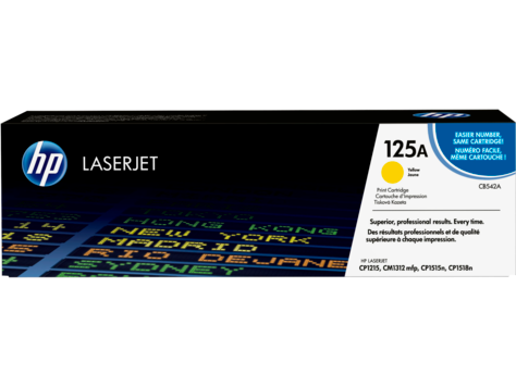 HP 125A CMYK Original LaserJet Toner Cartridge (CB542A)