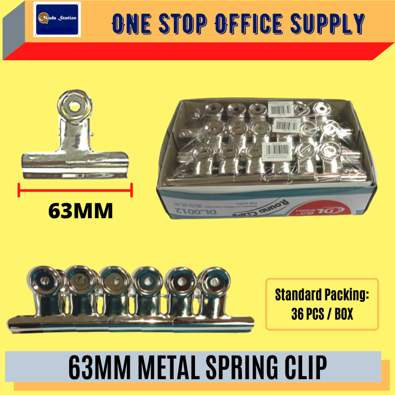 SPRING CLIP 63MM METAL SPRING CLIP /Spring Clip /Metal Spring Clip /Clip /Metal Clip /Metal Bulldog Clip /63mm Metal spring Clip