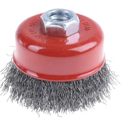 Steel Cup Abrasive Brush, 75mm Diameter
