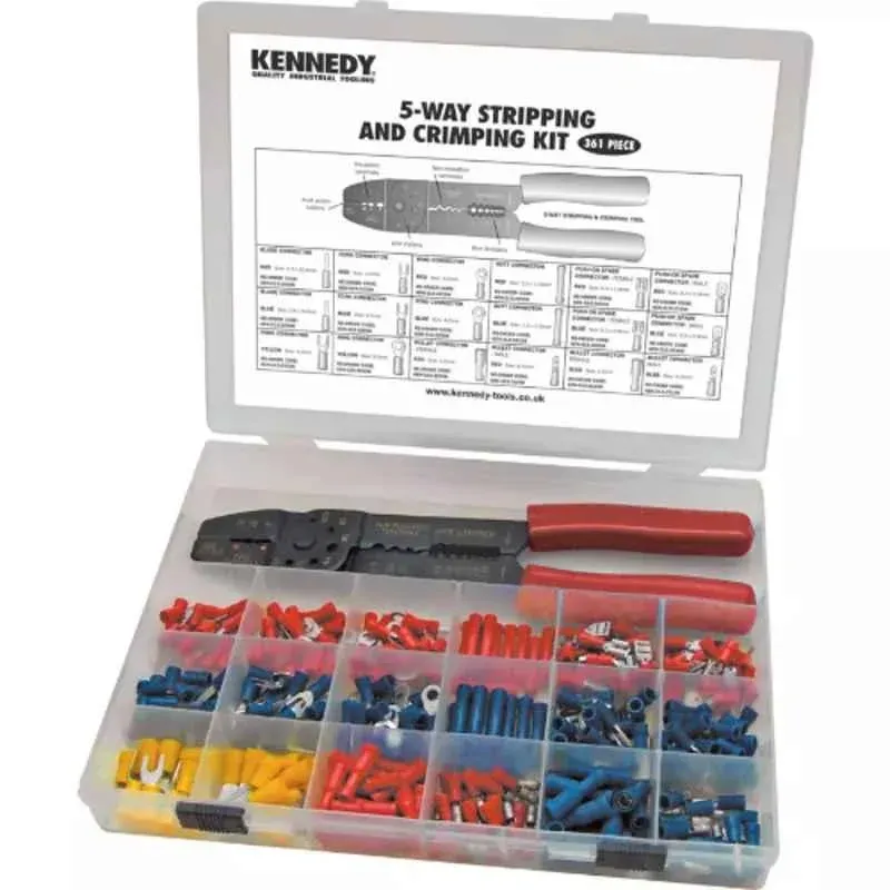 *Kennedy Assorted Terminals & Crimping Tool 361pcs - KEN5155530K
