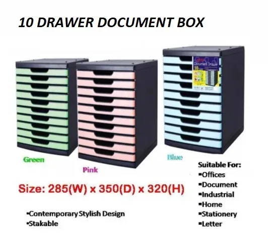 10 TIER DOCUMENT DRAWER