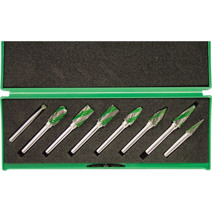 York *York 8 Piece Speedway Dual Cut Burr Set - 6.0mm Shank - YRK2109920K