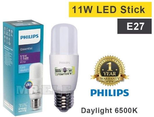 Philips 11W LED Stick Tube E27 (Daylight 6500K) Essential
