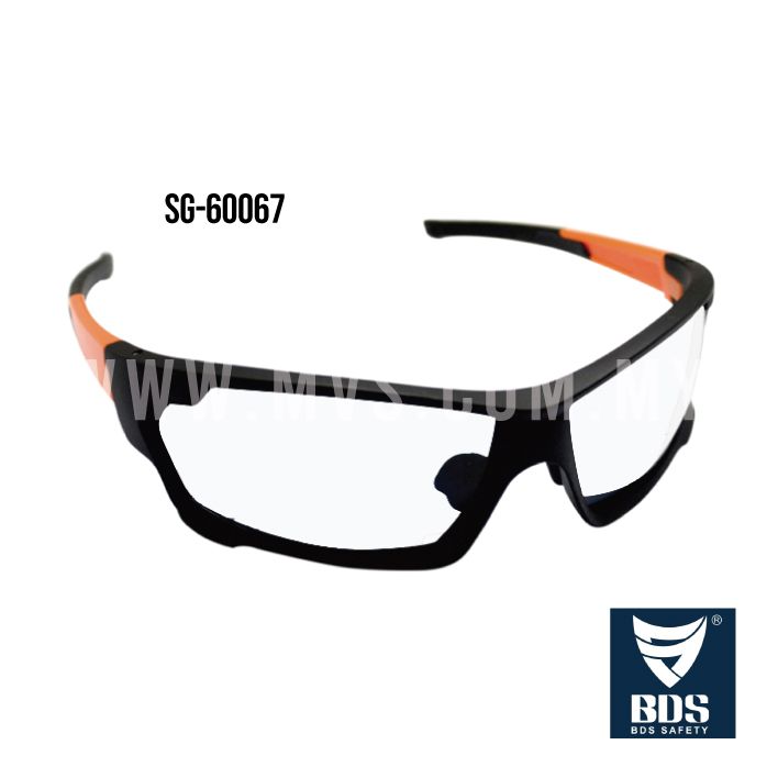 M-SAFE BDS SG-60067 NYLON FRAME SAFETY GLASSES