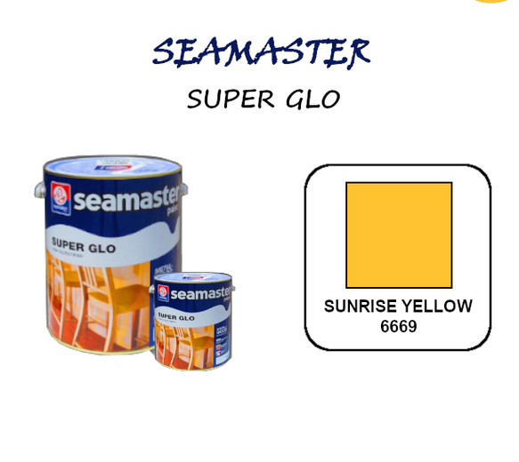 SEAMASTER PAINT 5 LITER SUPER GLO HIGH GLOSS FINISH - SUNRISE YELLOW 6669
