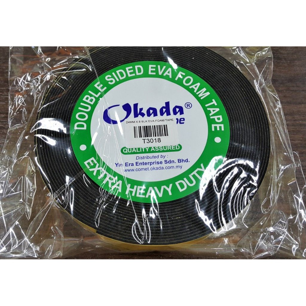 Okada Double Sided Foam Tape - 18mm / Okada / Tape / Double Sided Foam Tape / 18mm / Double Sided Tape / Foam Tape