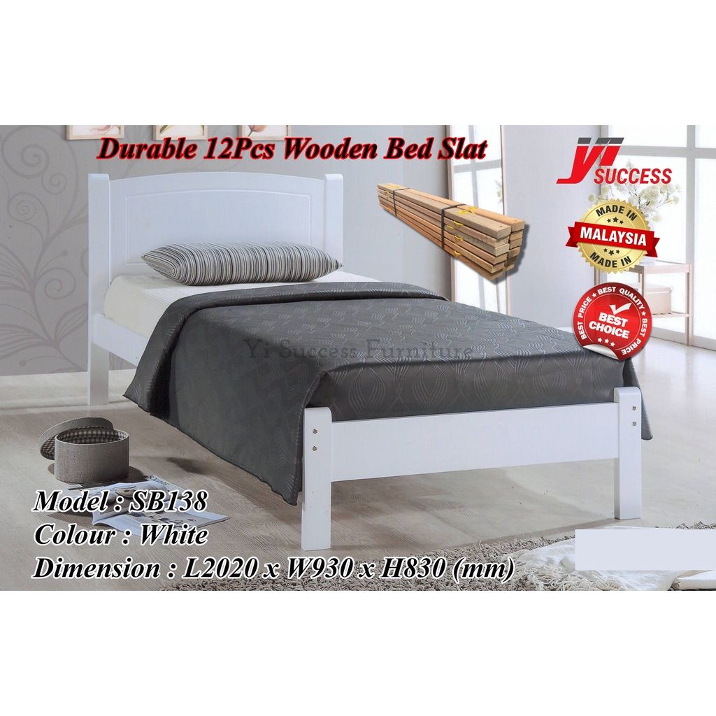 OEM Justin Wooden Single Bed Frame