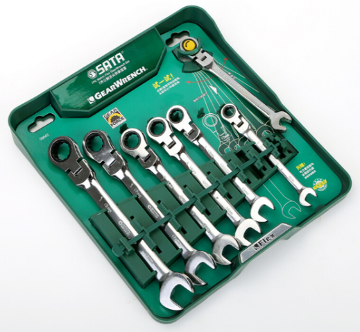 Sata 7PC. FLEX RATCHETING WRENCH SET