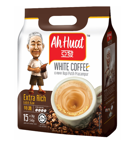 AH HUAT EXTRA RICH WHITE COFFEE 15Sx36G
