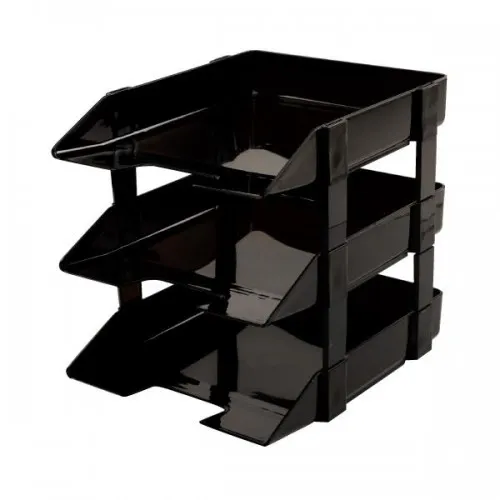 NISO Document TRAY 3 TIER / DOCUMENT RACK/ LETTER TRAY/ PAPER TRAY/ PAPER ORGANIZER/ A4 TRAY/ PLASTIC TRAY/ 3 TIER