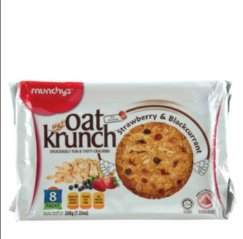 Munchy’s Oat Krunch Strawberry & Blackcurrant 208g