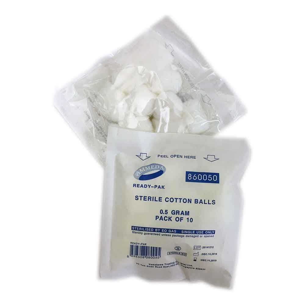 Sterile Cotton Balls (10s Per Pack)