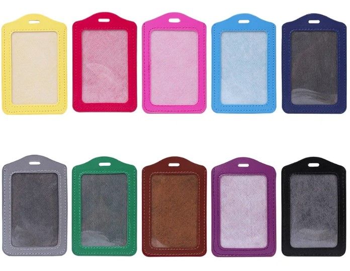 LEATHER ID NAME BADGE - 12'S