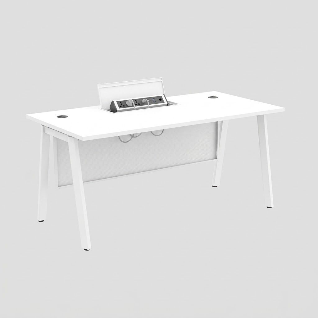RECTANGULAR TABLE WITH SUSPENDED FRONT PANEL & FLIPPER BOX (CUSTOM)