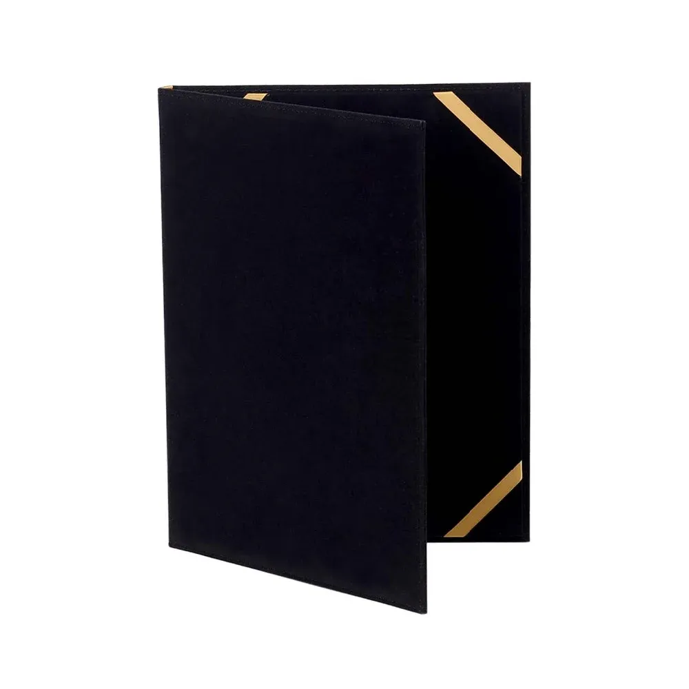 Certificate Holder Valvet With Gold Clip