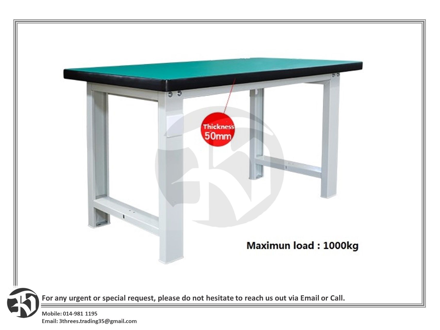 HEAVY DUTY WORKBENCH - 1500MM X 750MM