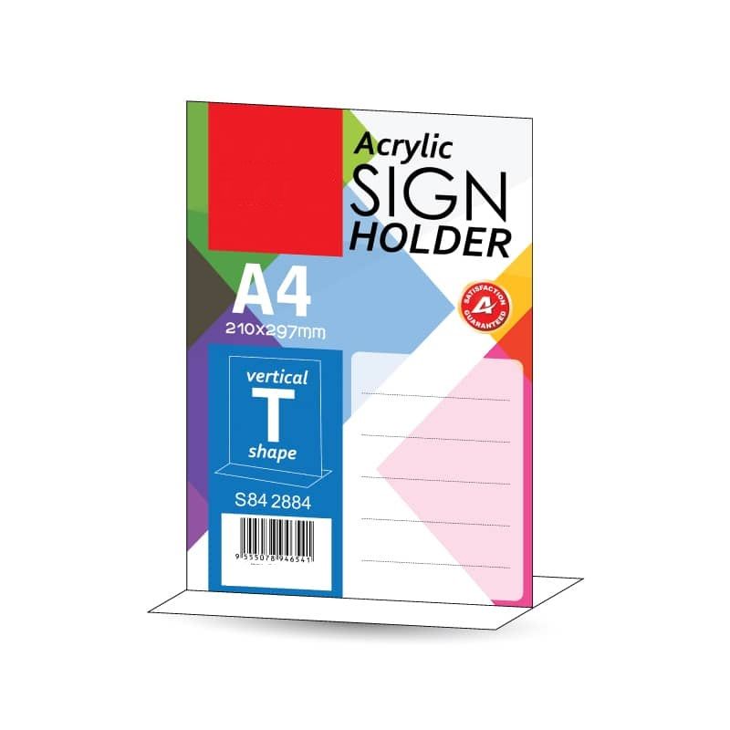 A4 Acrylic Stand T Shape