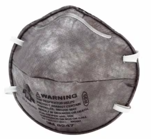 3M 8247 R95 Respirator With Nuisance Level Organic Vapor (20PCS/BOX)