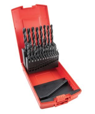 Sherwood Jobber Drill Sets, Standard Length, Inch, High Speed Steel, Set Of 21 SHR0258720K