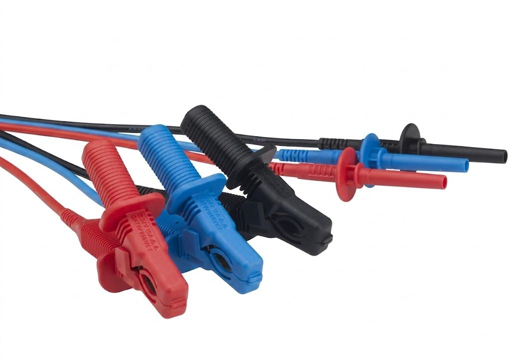 Megger Lead Set HV 3x15m Medium Clips