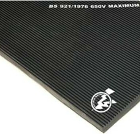 *Electrical Insulating Mat NC20KV - 1m x 2m x 9mm (Thin Corrugated Surface - Black) (Class 1)