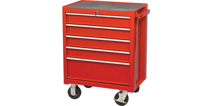 RED 5-DRAWER PROFESSIONALROLLER CABINET