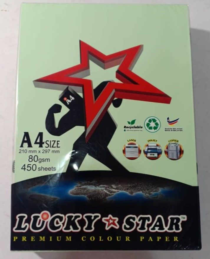 A4 80 gsm Colour Paper - Green