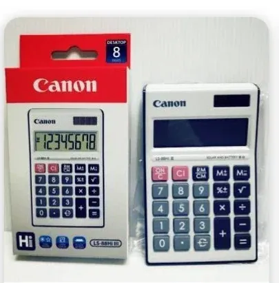 Canon calculator LS 88 Hi iii battery and solar
