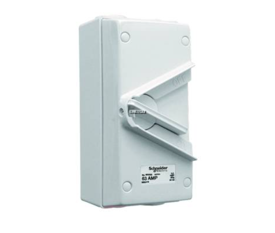 SCHNEIDER KAVACHA WHT63 440V 63A TRIPLE POLE ISOLATOR SWITCH IP66