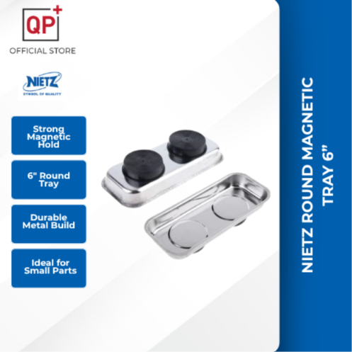 NIETZ ROUND MAGNETIC TRAY 6” TOUGH STAINLESS STEEL RECTANGULAR MAGNETIC TRAY 12" l TALAM l 托盘-ROUND