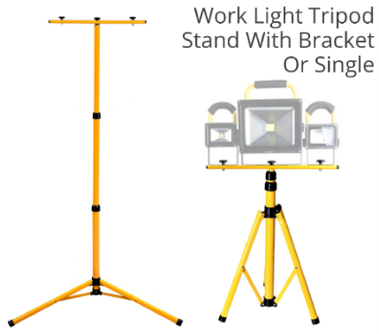 Industry Construction Spotlight Stand Tripod for LED Flood Light Construction Site Work Lamp Lighting Bracket